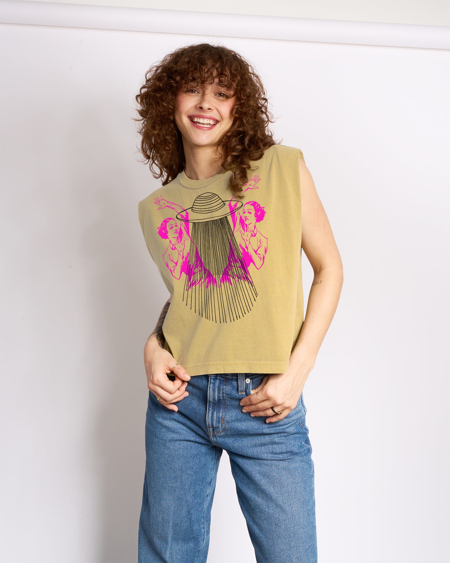 UFO Ladies Women's Heavyweight Muscle Tee