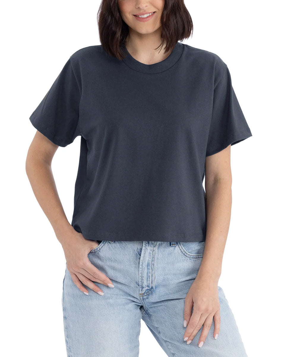 Squares Women's Heavyweight Cotton High Waist Tee