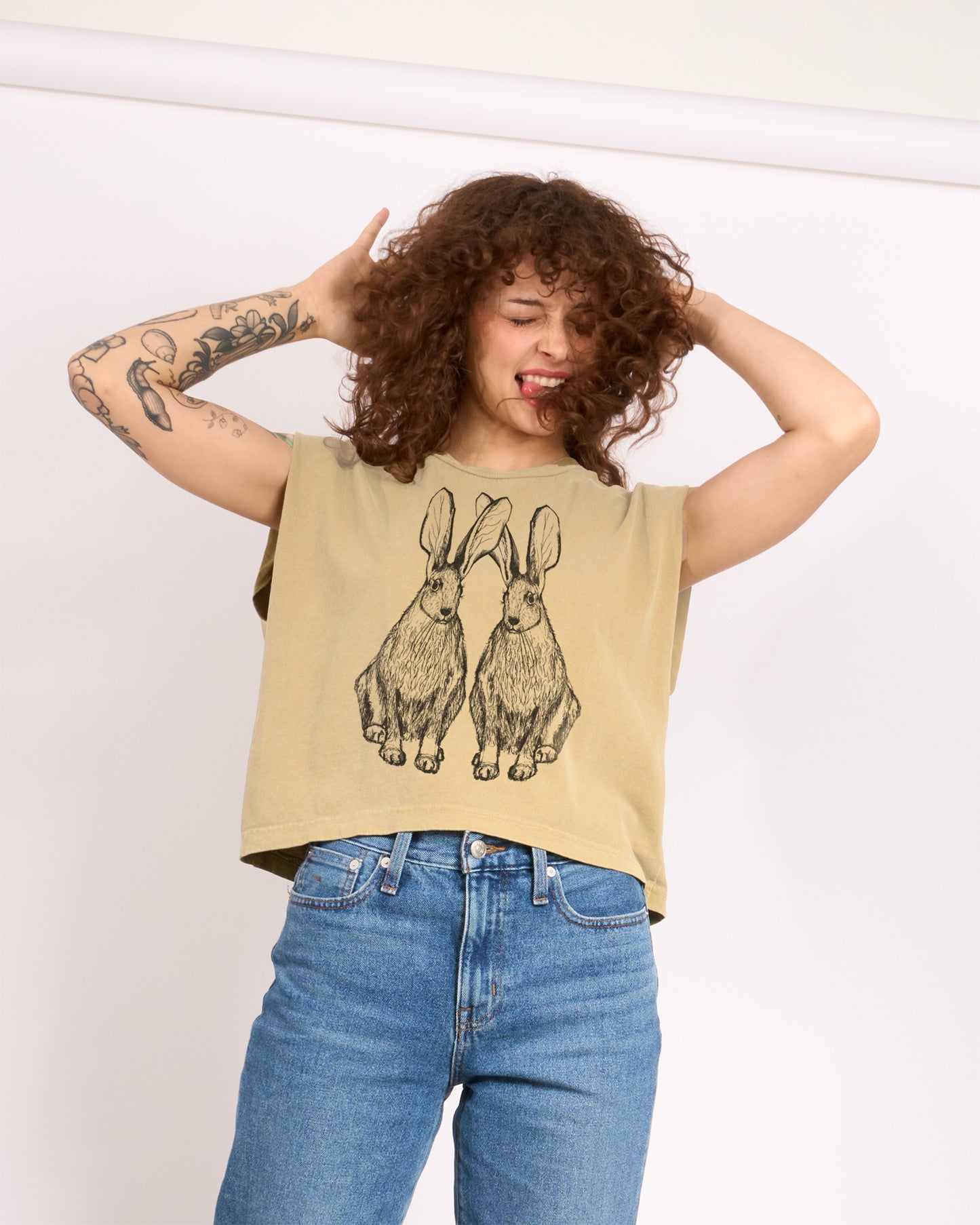 Hares Women's Heavyweight Muscle Tee