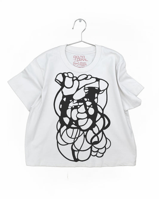 Scribble Women's Heavyweight Cotton High Waist Tee