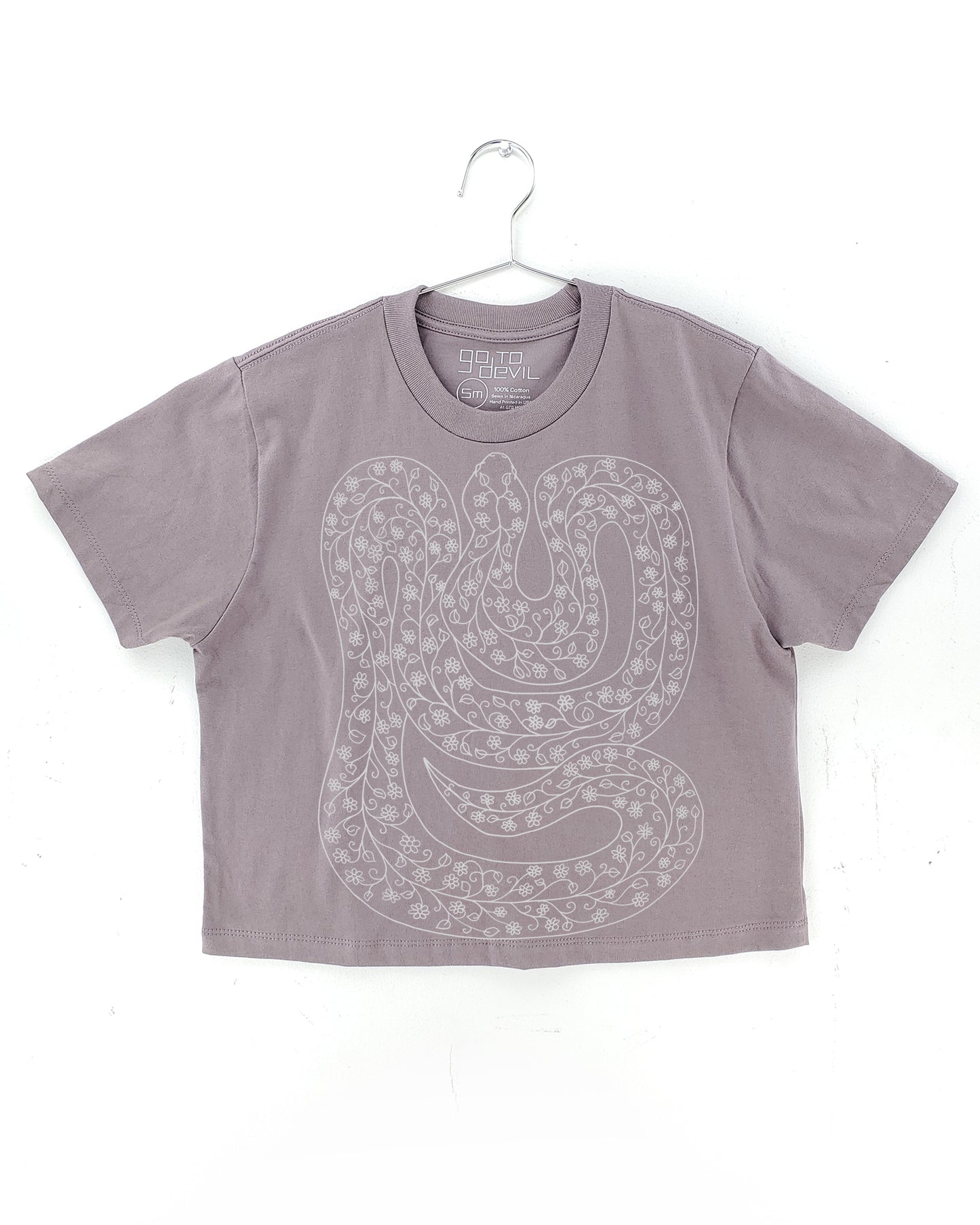 Snake Women's Heavyweight Cotton High Waist Tee