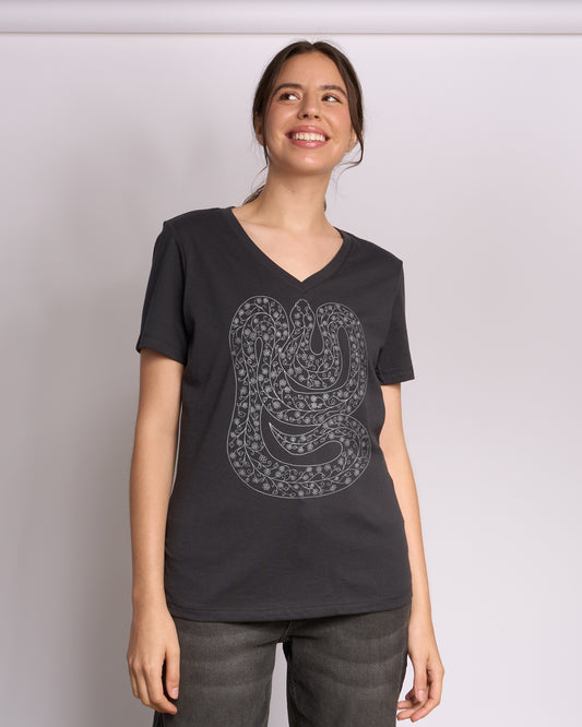 Snake Women's Vee Neck Tee