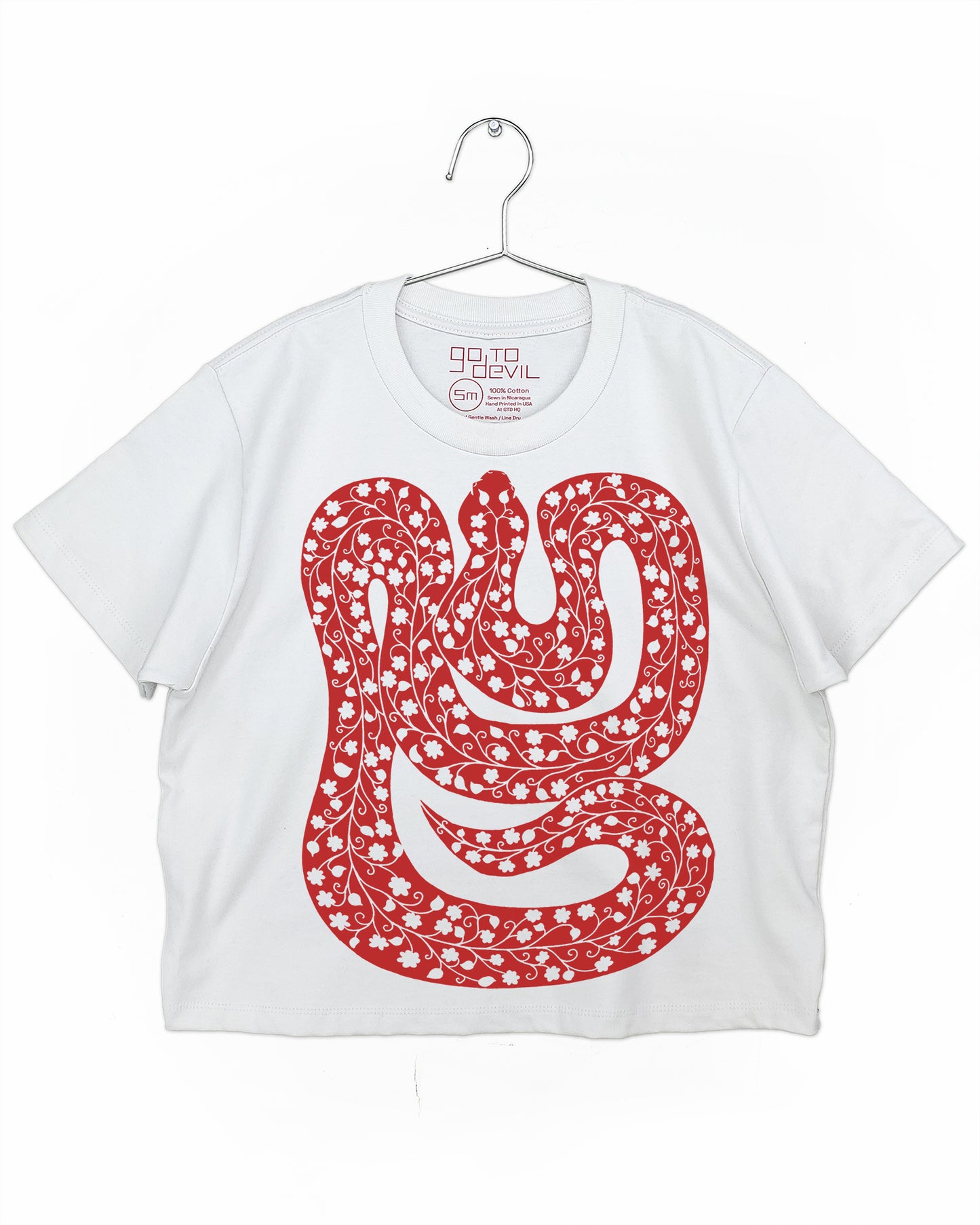 Snake Women's Heavyweight Cotton High Waist Tee