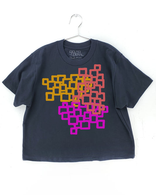 Squares Women's Heavyweight Cotton High Waist Tee