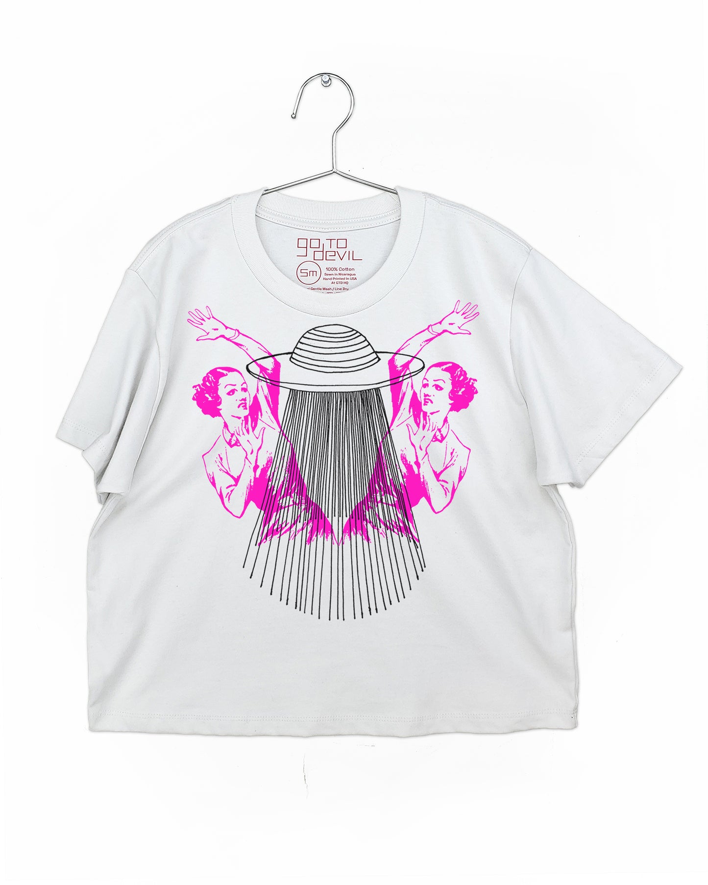UFO Ladies Women's Heavyweight Cotton High Waist Tee
