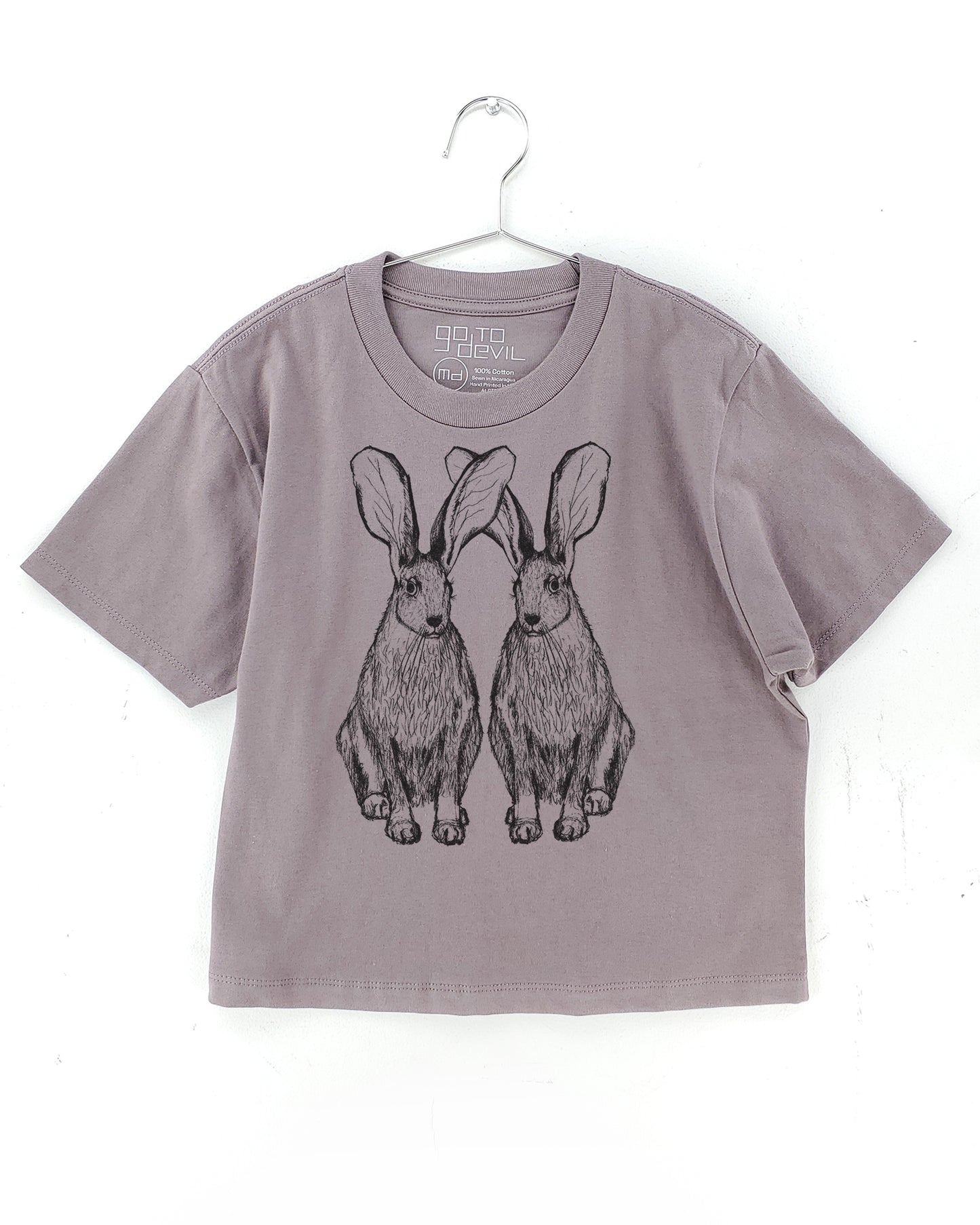 Hares Women's  Heavyweight Cotton High Waist Tee
