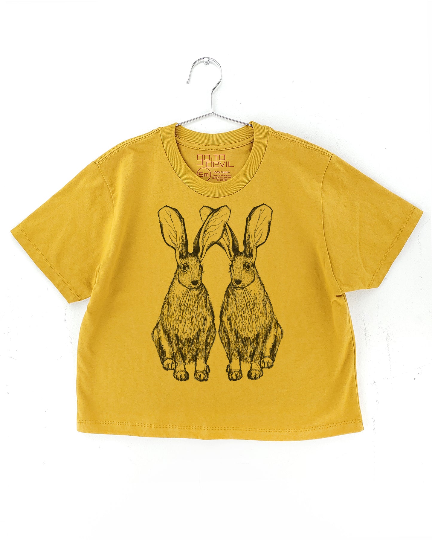 Hares Women's  Heavyweight Cotton High Waist Tee