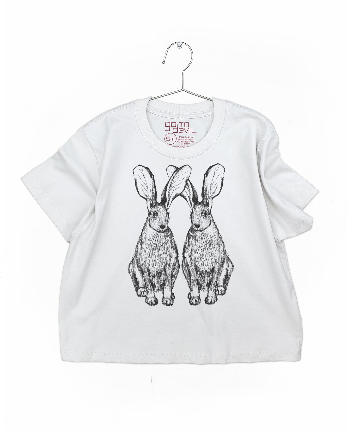 Hares Women's  Heavyweight Cotton High Waist Tee