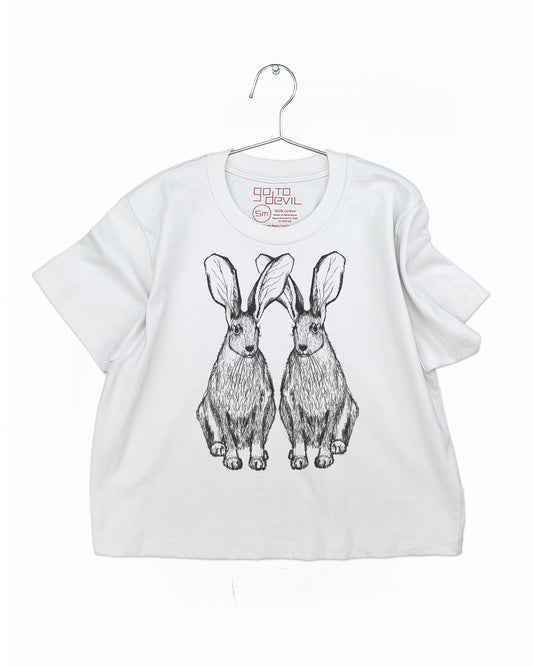 Hares Women's  Heavyweight Cotton High Waist Tee