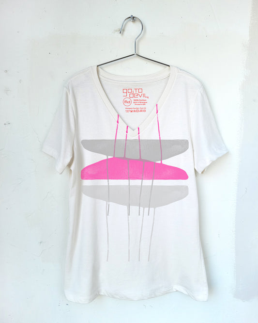 Hyper Heart Women's Vee Neck Tee