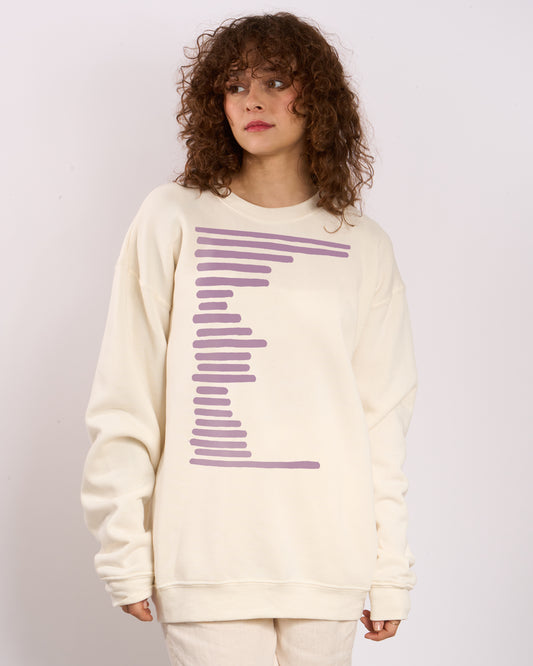 Lines Women's Oversized Sweatshirt