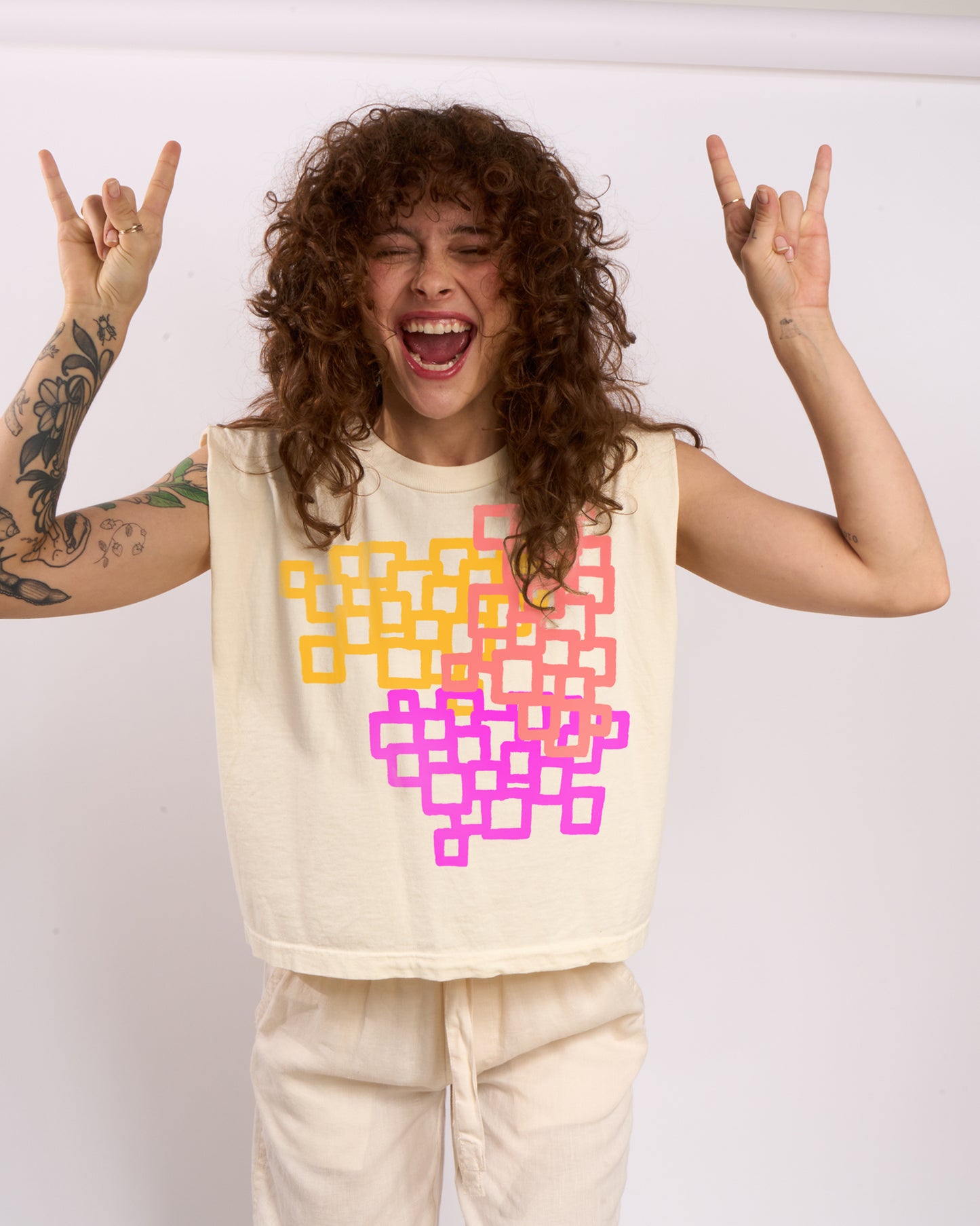 Squares Women's Heavyweight Muscle Tee