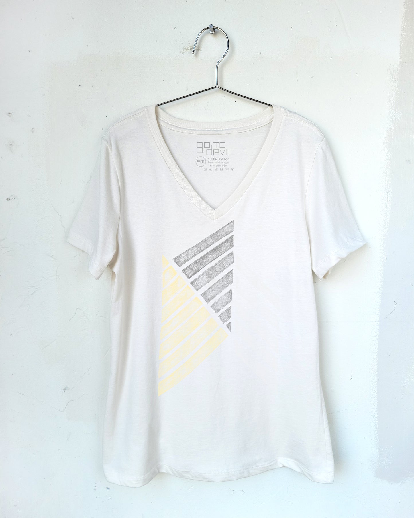 Triangles Women's Vee Neck Tee